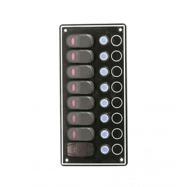 ΠΙΝΑΚΑΣ  7Θ+1USB LD IP65 ΑΥΤ.ΑΣΦΑΛΕΙEΣ