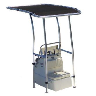 Reinforced aluminium T-Top Ø44 mm for center console boats