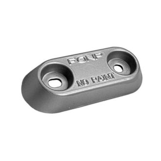 Vetus 1 kg plate anode, 150×60×25 mm, two-bolt