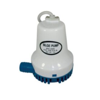 Submersible bilge pump 12V/24V, 400–2300 GPH with 19/29/38 mm outlet