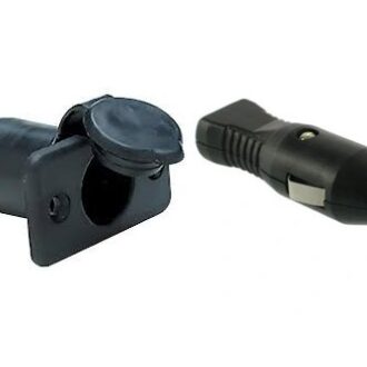 12V plastic cigarette lighter socket and plug for marine use