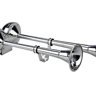 Dual trumpet stainless marine horn 12V