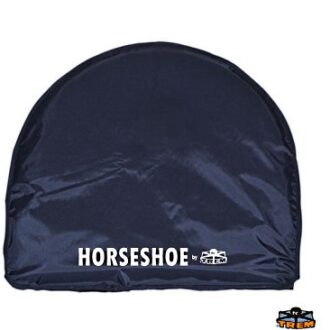 Horseshoe lifebuoy cover for rail mounting – navy