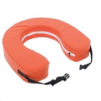 Horseshoe lifebuoy with optional replacement covers – orange or yellow