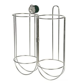 Stainless steel double fender holder for boats