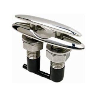 Stainless steel pop-up cleat for boats, flush mount (134×38 & 185×50 mm)