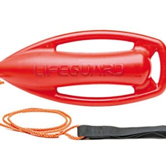 lifeguard rescue can Baywatch style with strap and rope