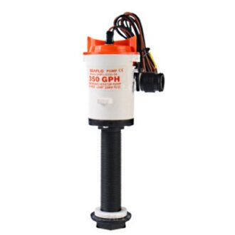 12V livewell aerator pump 350 GPH with straight outlet