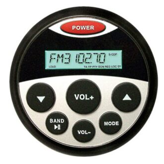 Waterproof marine radio MP3 with USB, 4×40W, round gauge