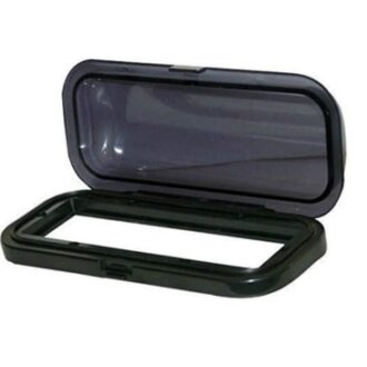 Oval marine radio splash cover with push-button
