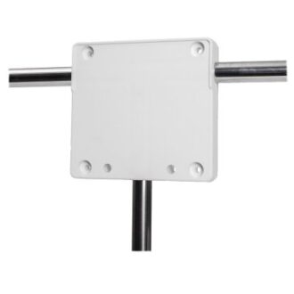 Plastic outboard stowage bracket for rail mount