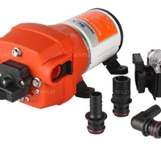 Marine pressure water pump 12.5 L/min 35 PSI with strainer and quick-connect fittings