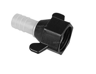 1/2 inch female BSP straight pump fitting with hose tail