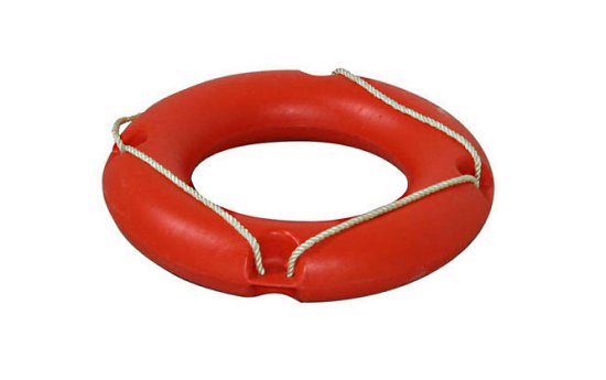 Κυκλικό Σωσίβιο με Περιμετρικό Σχοινί (Ø45 cm / Ø60 cm) 1 round lifebuoy ring with grab line, orange