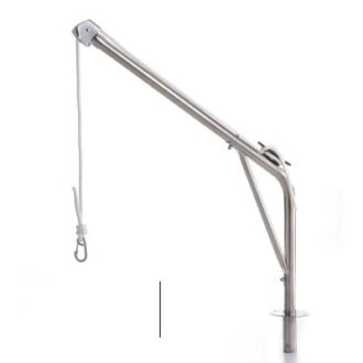 Stainless steel boat davit 150cm for lifting outboard engines or tenders