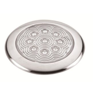 Stainless waterproof LED cabin light IP65 in 75, 94 and 110 mm sizes