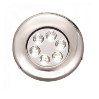 Round stainless underwater LED light Ø120mm 1100lm 10–30V IP68