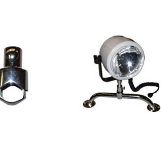 Waterproof rail-mount marine searchlight 12 V, 130 m beam