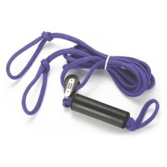 Waterski triangle bridle with center pulley for boat towing