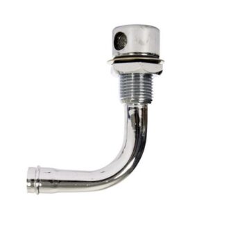 Angled stainless steel tank vent 90 degree