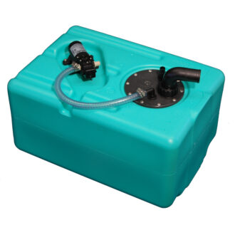 CanSB water tank with pressure pump 4 LPM, capacities 39–107 liters
