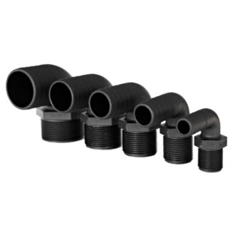Trudesign elbow valve tail fitting 1/2 to 2 inch