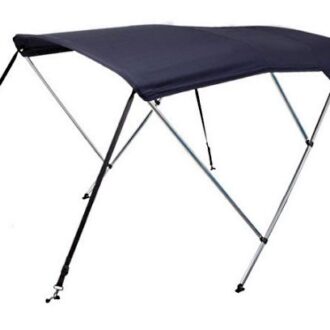 Aluminium 3-bow bimini top with 25 mm frame, available in 5 colors
