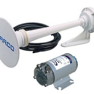 Approved electric marine horn 12V/24V for boats up to 20 m and 75 m (compressor not included)
