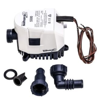 Automatic 12V bilge pump with built-in float switch, 500/800/1200 GPH