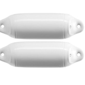JP Series double-eye boat fenders in white or black PVC (JP1, JP2, JP3)