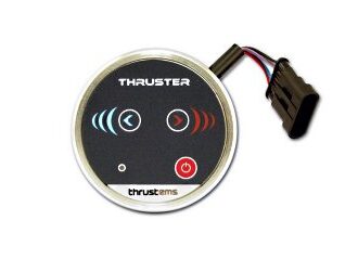 Round stainless steel bow thruster touch control panel (flush mount)
