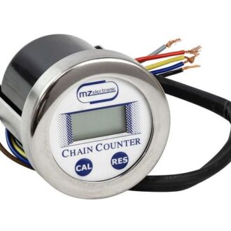 MZ Electronic round chain counter with LCD and CAL/RES buttons