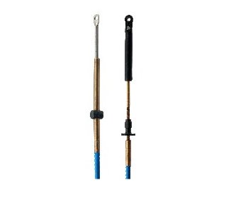 OMC control cable with PTFE liner for throttle/shift (8–16 ft)