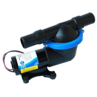 Diaphragm waste pump 19 L/min 12V/24V with 38mm or 25mm ports for marine use