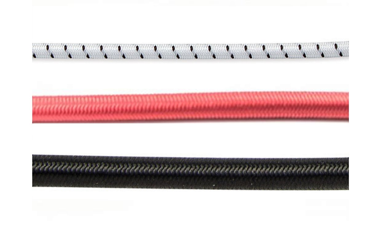 Σχοινί Ελαστικό Πολυεστερικό 4–10mm (Λευκό, Κόκκινο ή Μαύρο) 1 Elastic polyester rope 4–10mm white red black