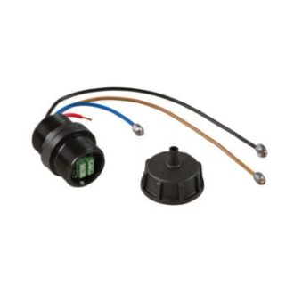Electric waste tank level sensor with wiring and sealing cap
