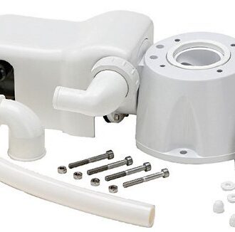 Evolution electric marine toilet kit with control panel and fittings, 12/24 V