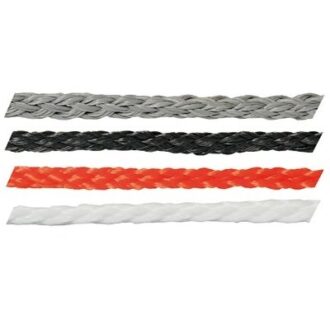 Floating polyethylene braided rope (PE) in multiple colours, 6–12 mm