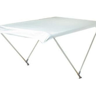 Folding aluminium Bimini top with polyester canvas – 22 mm frame