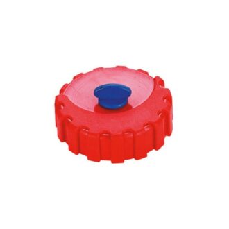 Vented fuel tank cap – red
