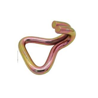 Galvanized steel J-hook for 30 mm strap