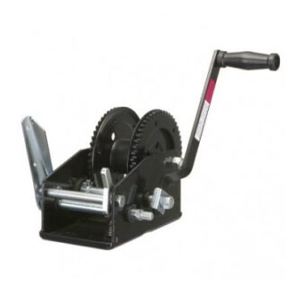 Hand trailer winch 600–3700 lbs with two-position ratchet