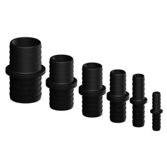 Straight hose connector joiner for equal diameters 13–50 mm