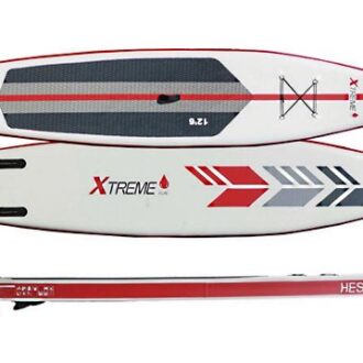 Hestia Racer inflatable SUP 390×76×15 complete set (paddle, pump, backpack, leash, fin)