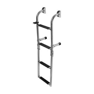 Stainless steel boat boarding ladder SS316 with 3 or 4 steps