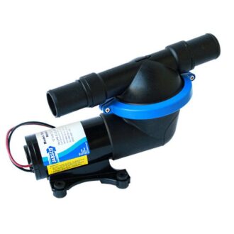 Jabsco diaphragm waste pump 19 l/min for boats, 12/24 V, 25 or 38 mm ports