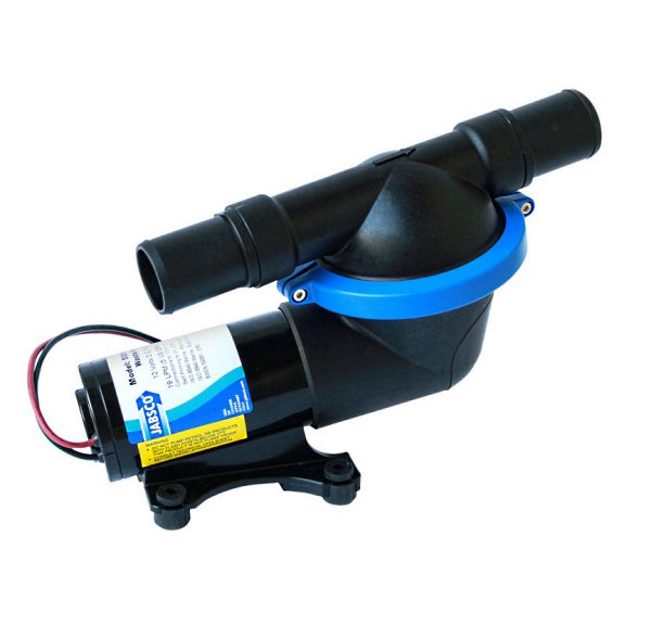 Αντλία Ακαθάρτων Jabsco Διαφραγματική 19 l/min – 12 V / 24 V (Ø25 mm ή Ø38 mm) 1 Jabsco diaphragm waste pump 19 l/min for boats, 12/24 V, 25 or 38 mm ports