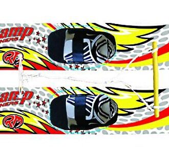 kids water skis trainer 122cm with learning bar
