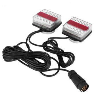 Magnetic LED trailer lights kit with 7.5 m cable and 7-pin plug