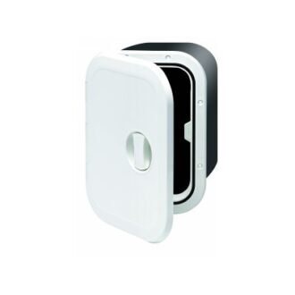 Marine storage hatches with back box in four sizes